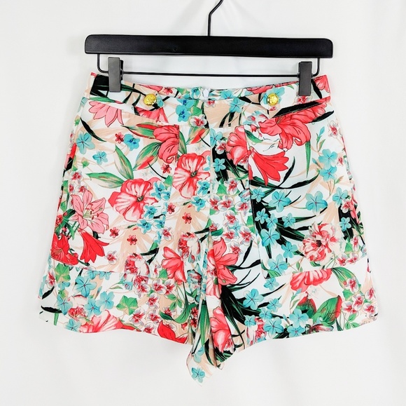 XOXO High Rise Floral Skort - Picture 1 of 8